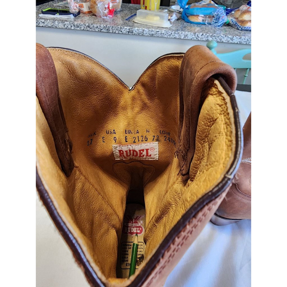 Women's RUDEL Boots, Brown, Size 9 - Picture 11 of 12